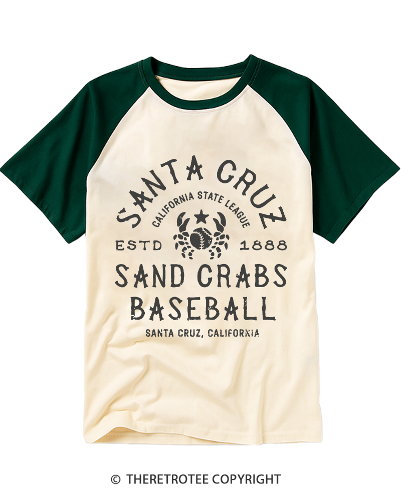 TheRetroTee California 1888 Raglan Baseball T-Shirt
