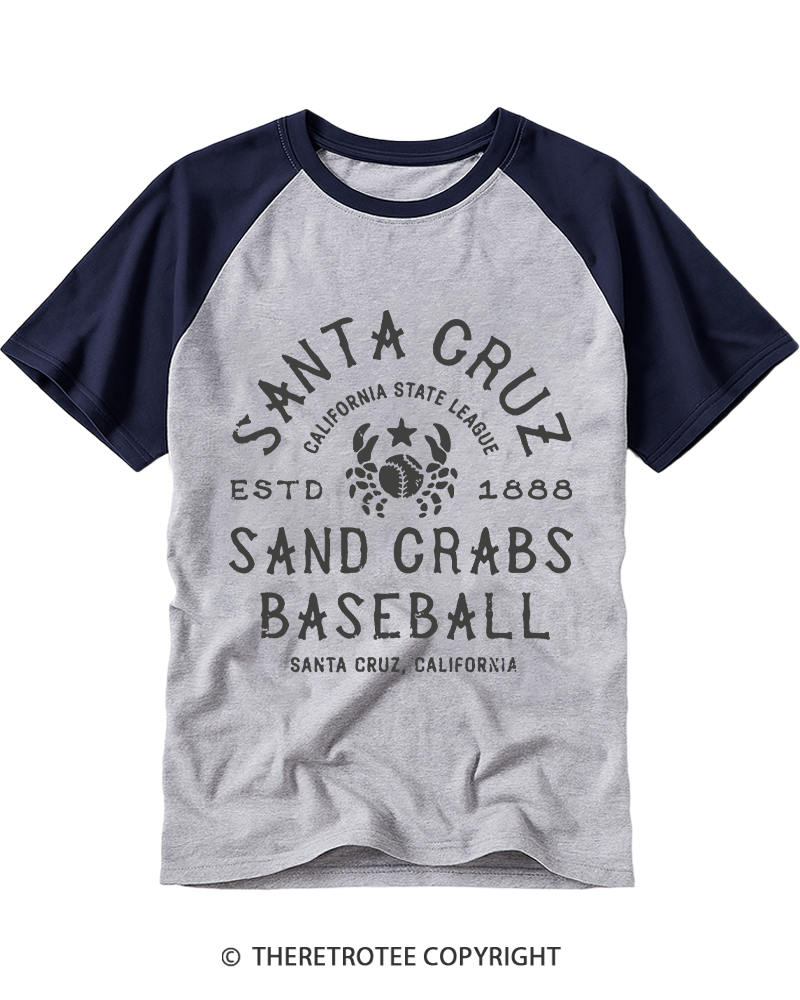 TheRetroTee California 1888 Raglan Baseball T-Shirt