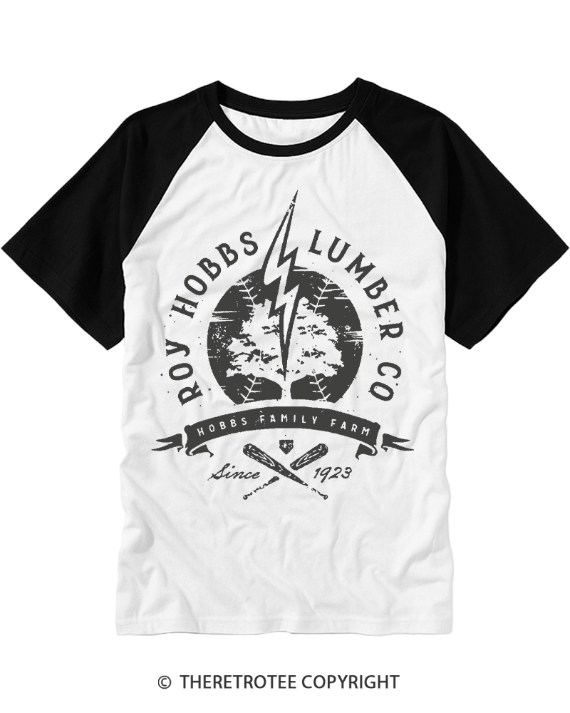TheRetroTee Lumber Company 1920s Raglan Baseball T-Shirt