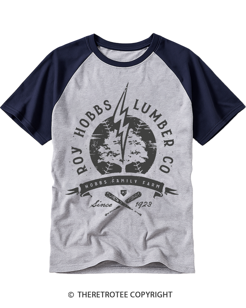 TheRetroTee Lumber Company 1920s Raglan Baseball T-Shirt