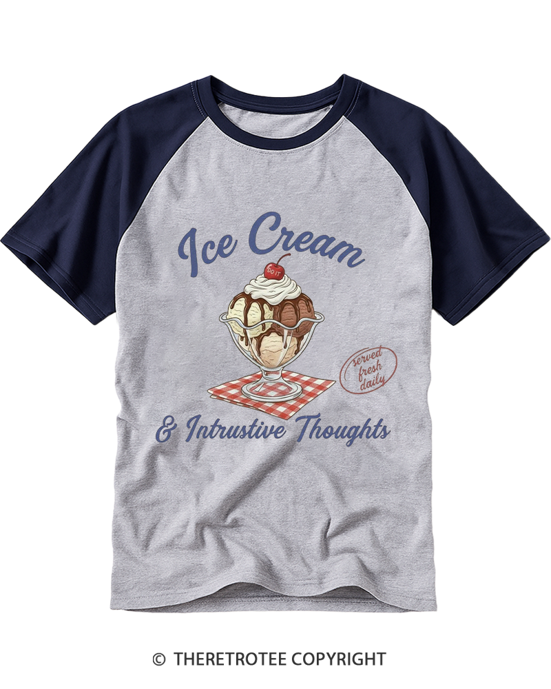 TheRetroTee Mental Health 1970s Raglan Baseball T-Shirt