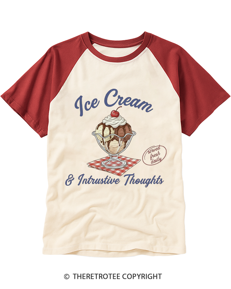 TheRetroTee Mental Health 1970s Raglan Baseball T-Shirt