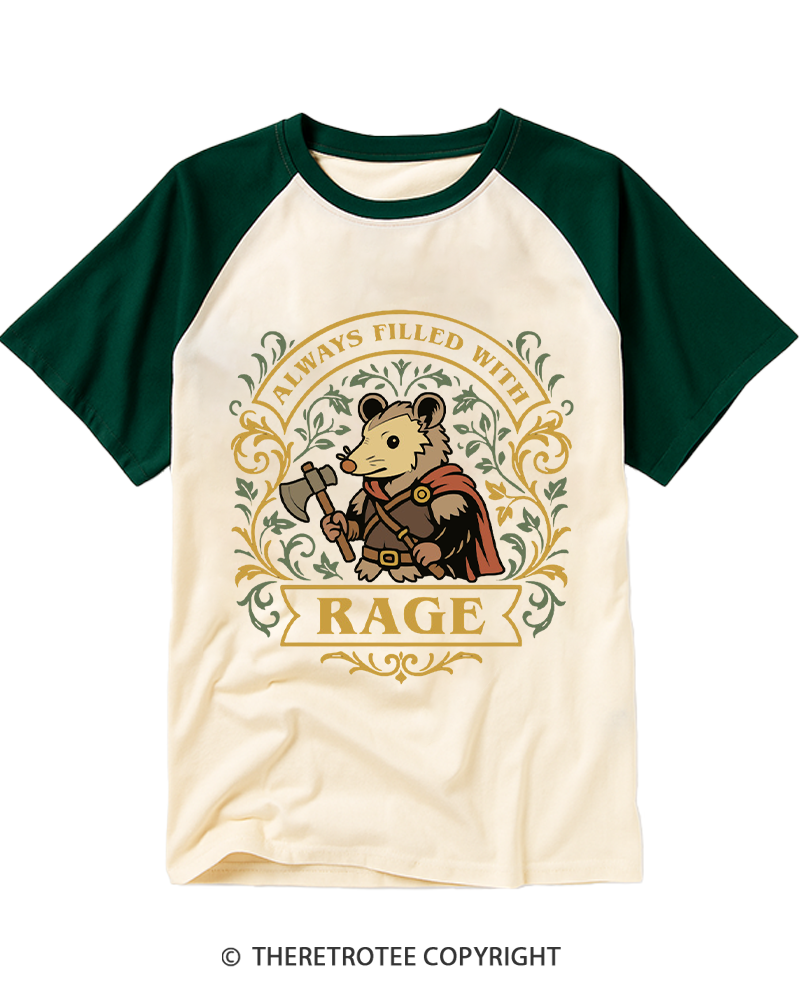 TheRetroTee I'm Burnt Out 1950s Raglan Baseball T-Shirt