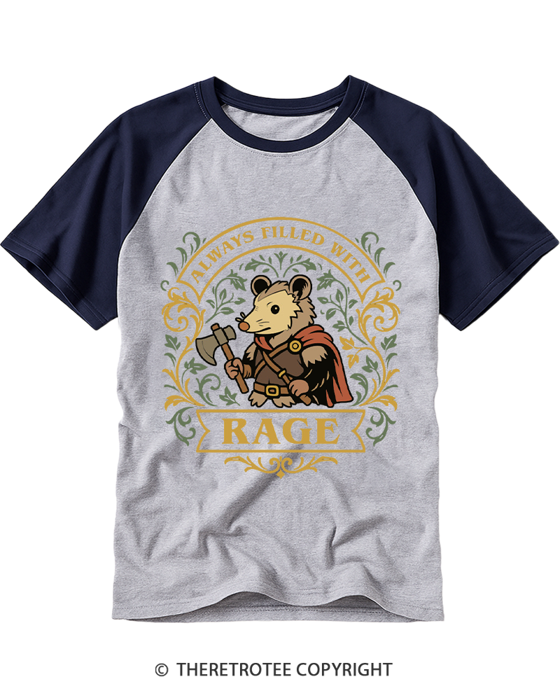 TheRetroTee I'm Burnt Out 1950s Raglan Baseball T-Shirt