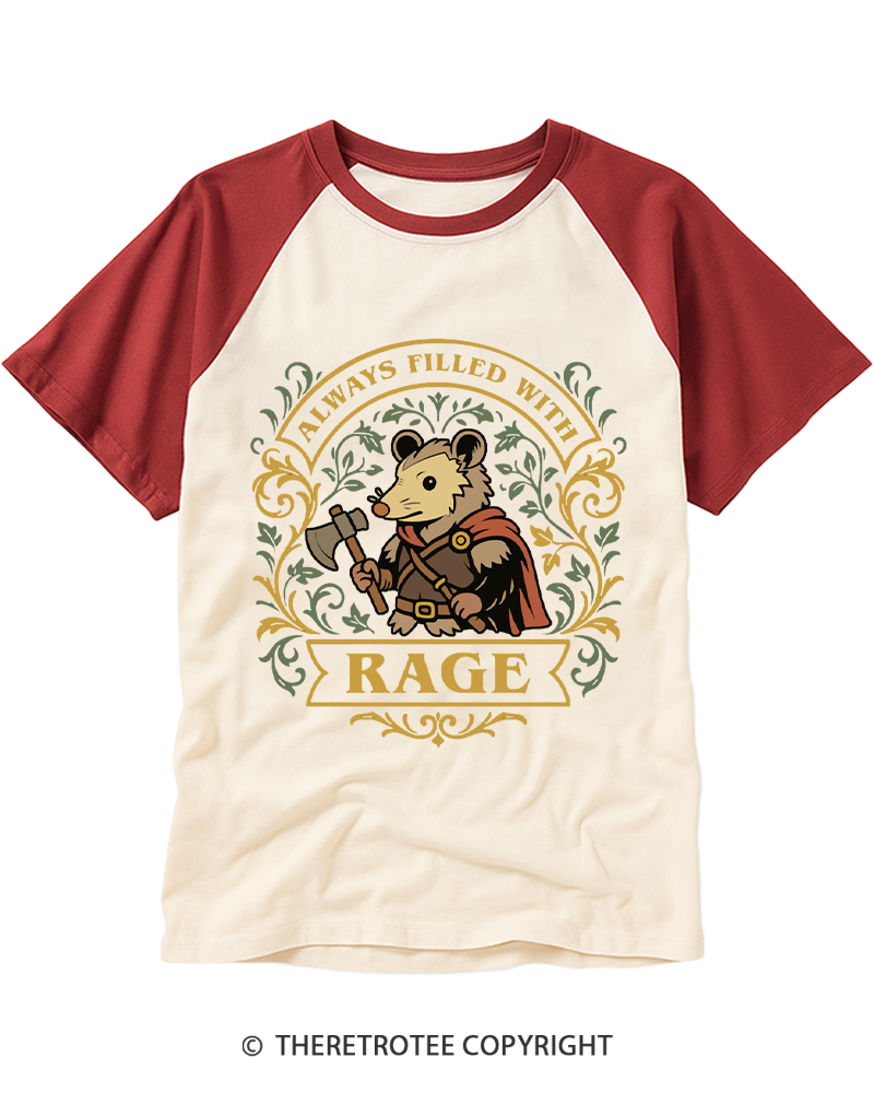 TheRetroTee I'm Burnt Out 1950s Raglan Baseball T-Shirt
