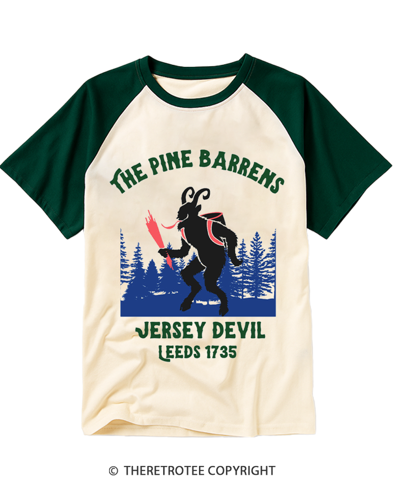 TheRetroTee The Pine Barrens Raglan Baseball T-Shirt