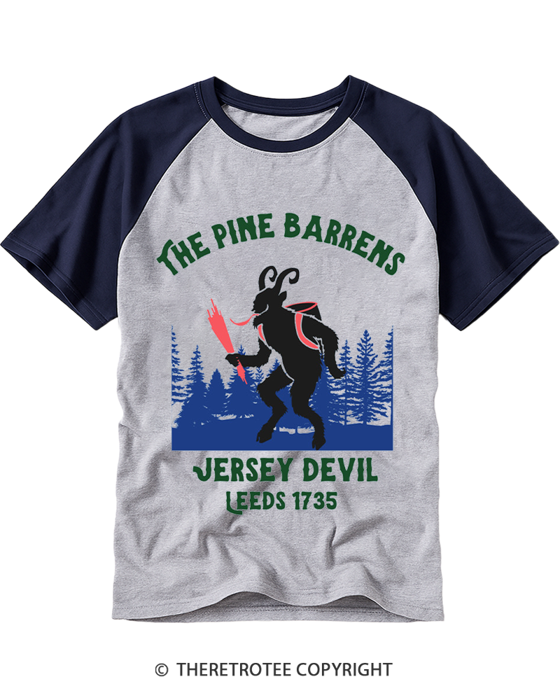 TheRetroTee The Pine Barrens Raglan Baseball T-Shirt