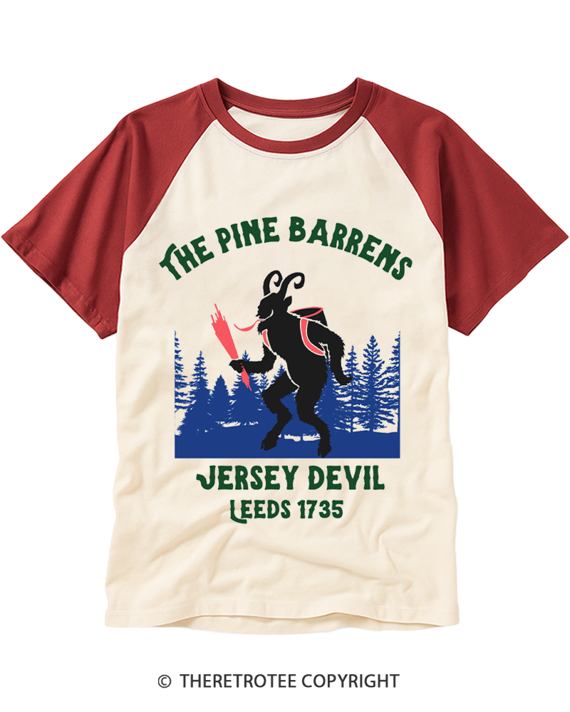 TheRetroTee The Pine Barrens Raglan Baseball T-Shirt
