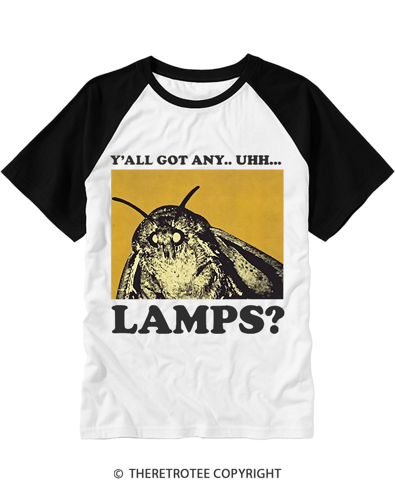 TheRetroTee Y'all Got Any Uhh... Lamps 1980s Raglan Baseball T-Shirt