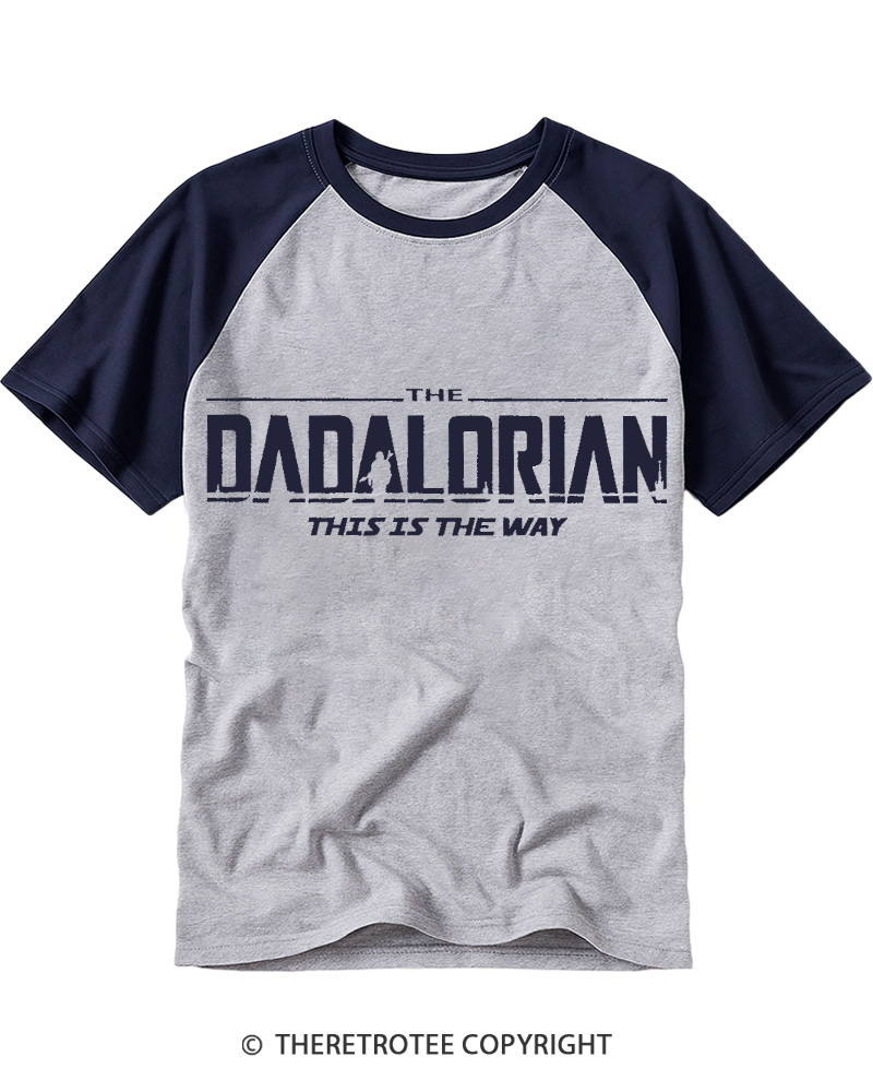 TheRetroTee The Dadalorian 1990s Raglan Baseball T-Shirt