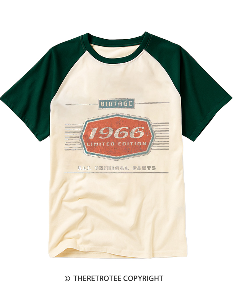 TheRetroTee Car Lover Dad Grandpa Gifts 1960s Raglan Baseball T-Shirt