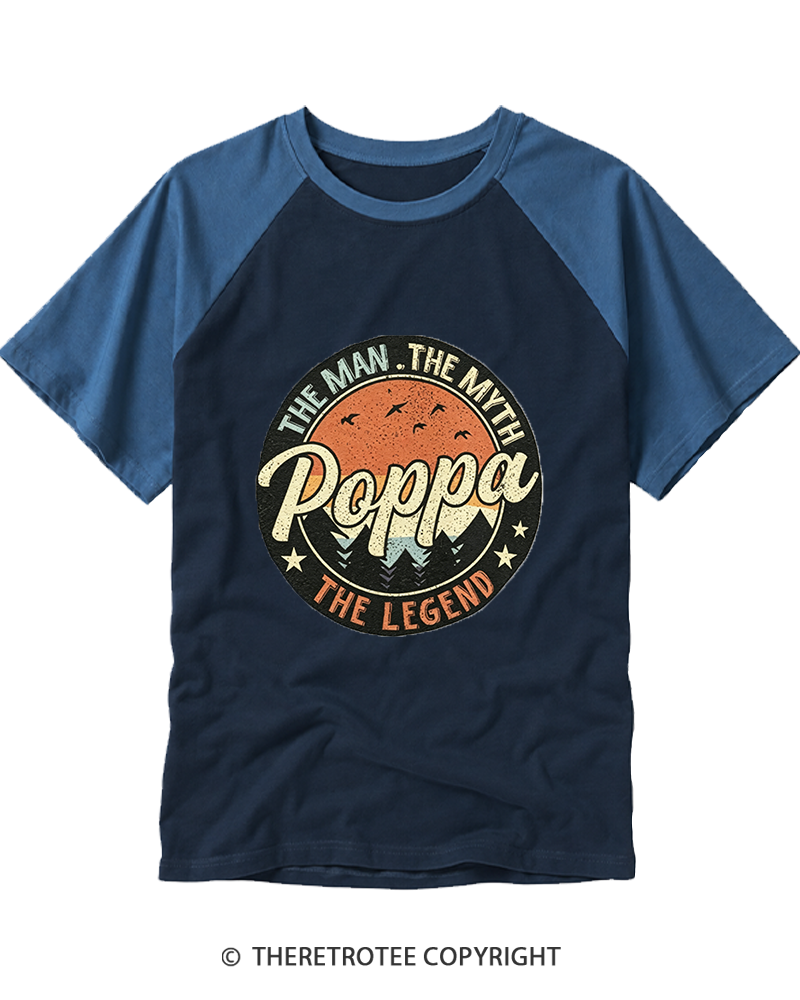 TheRetroTee The Legend 1970s Raglan Baseball T-Shirt