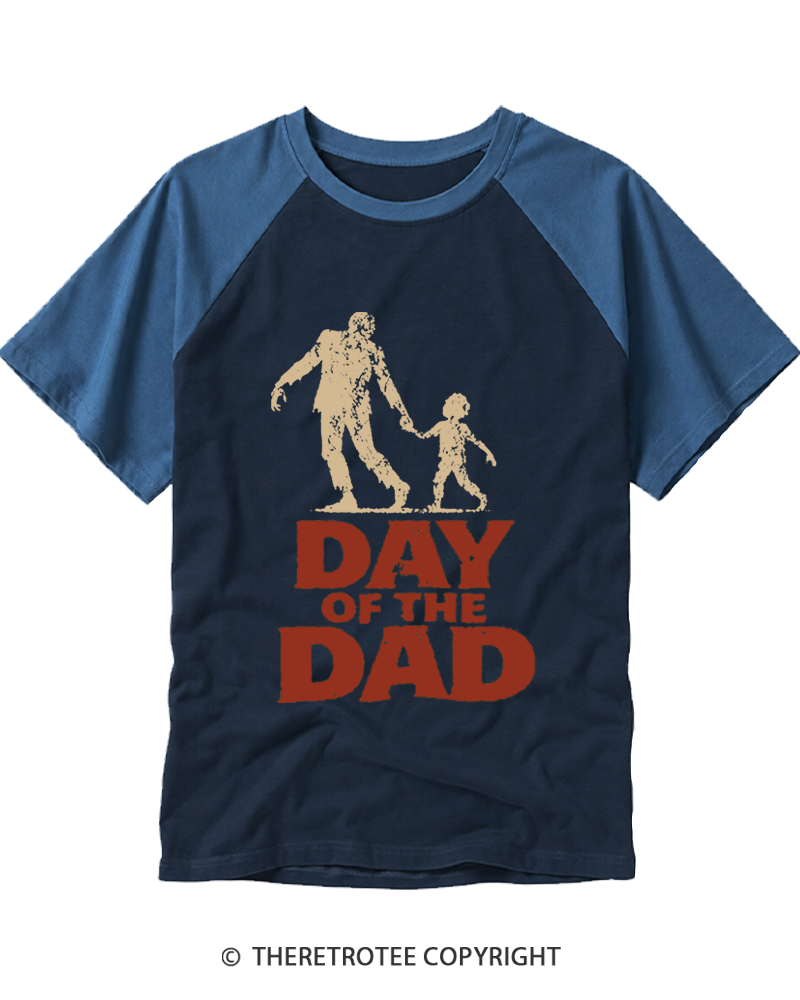 TheRetroTee Day of the Dad Raglan Baseball T-Shirt