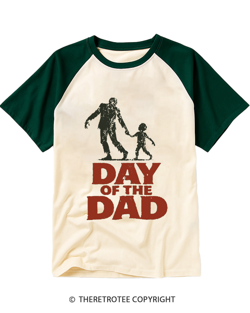 TheRetroTee Day of the Dad Raglan Baseball T-Shirt