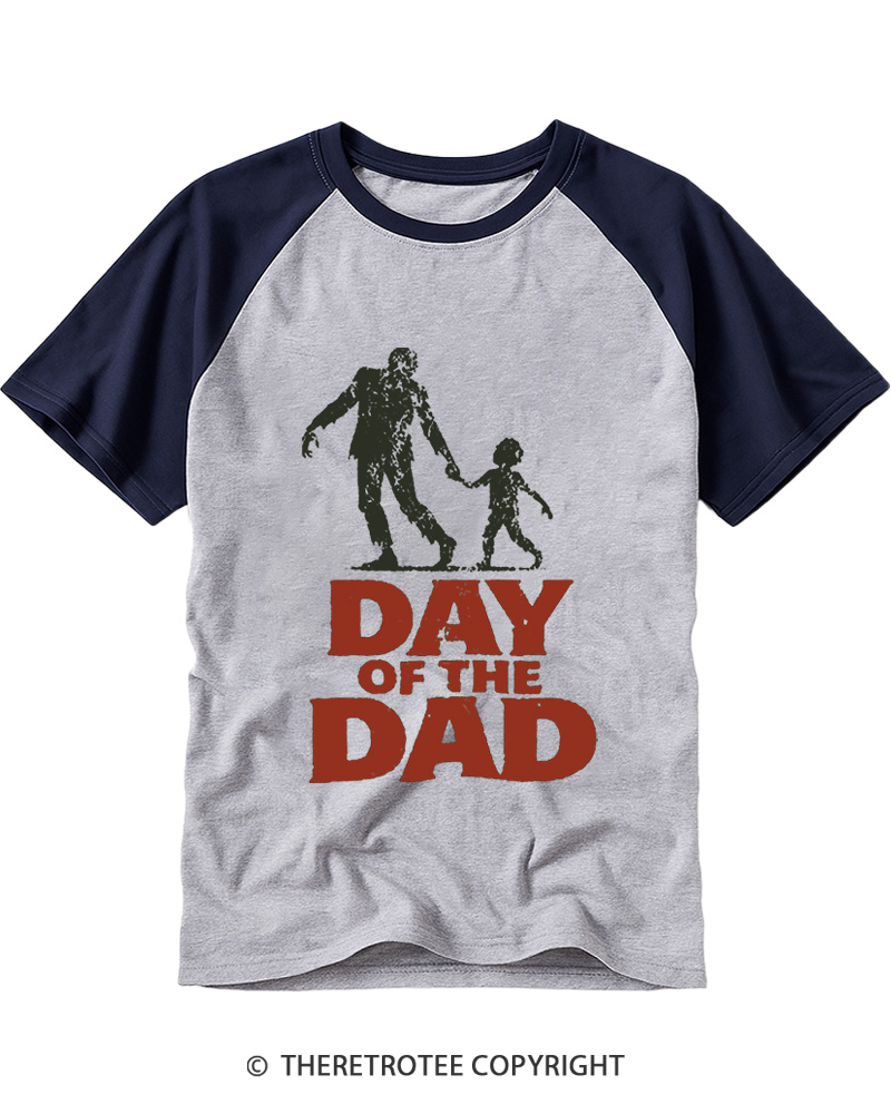 TheRetroTee Day of the Dad Raglan Baseball T-Shirt