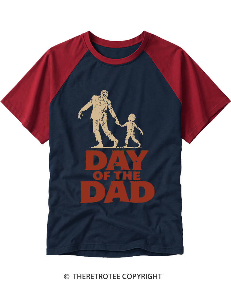 TheRetroTee Day of the Dad Raglan Baseball T-Shirt
