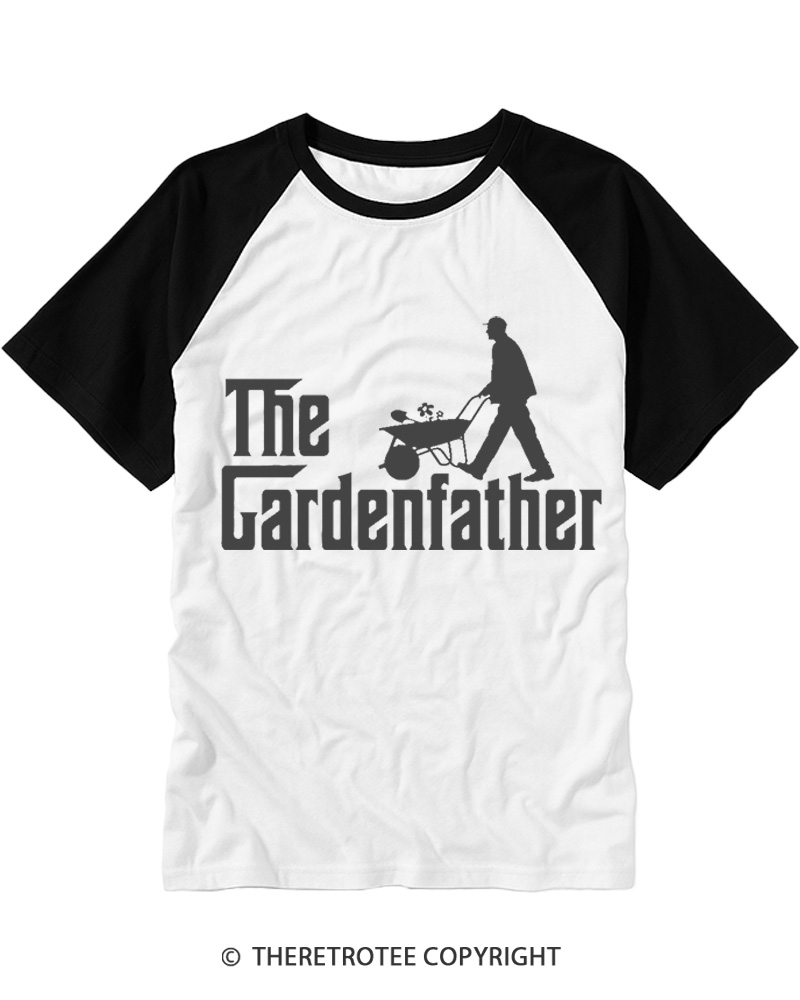 TheRetroTee The Gardenfather 1970s Raglan Baseball T-Shirt
