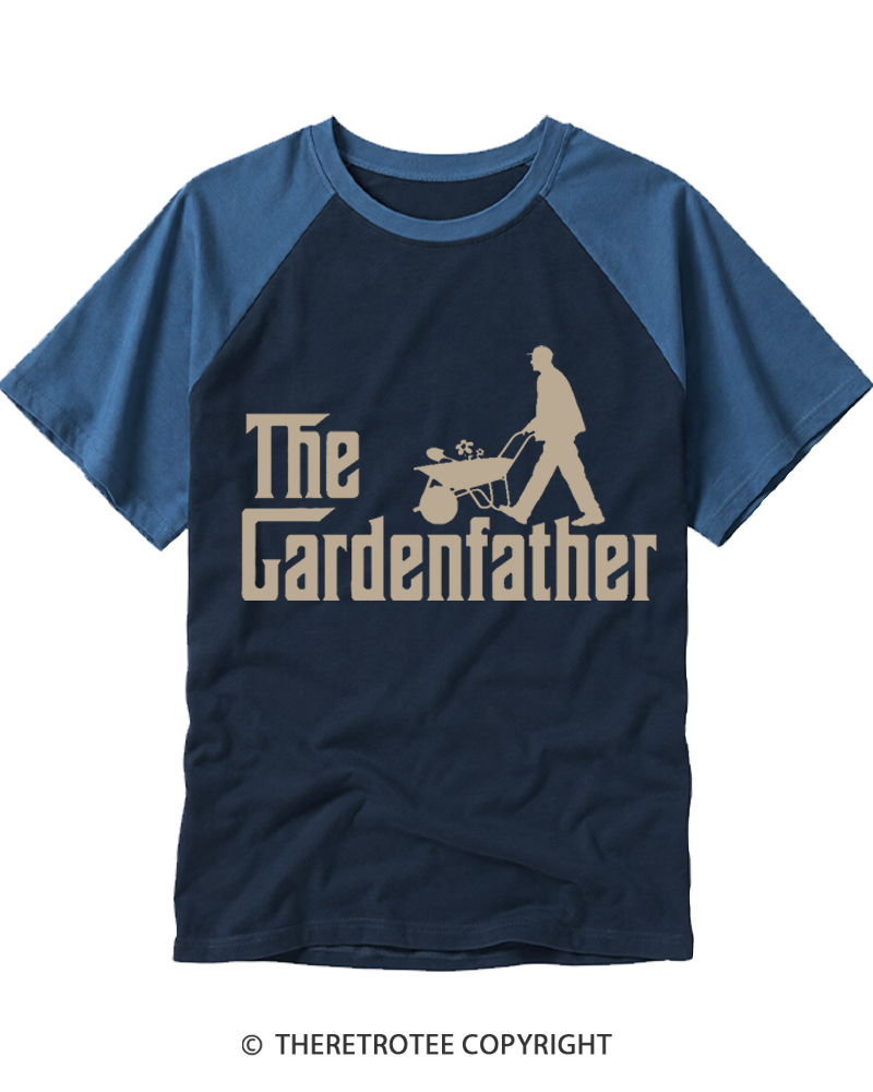TheRetroTee The Gardenfather 1970s Raglan Baseball T-Shirt