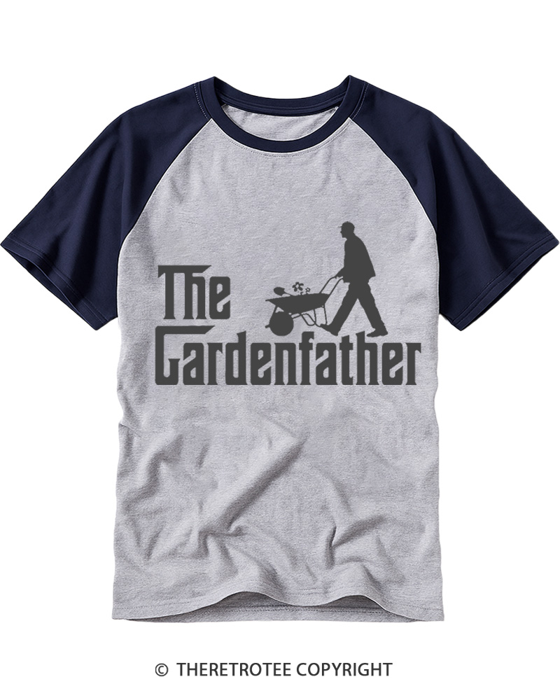 TheRetroTee The Gardenfather 1970s Raglan Baseball T-Shirt