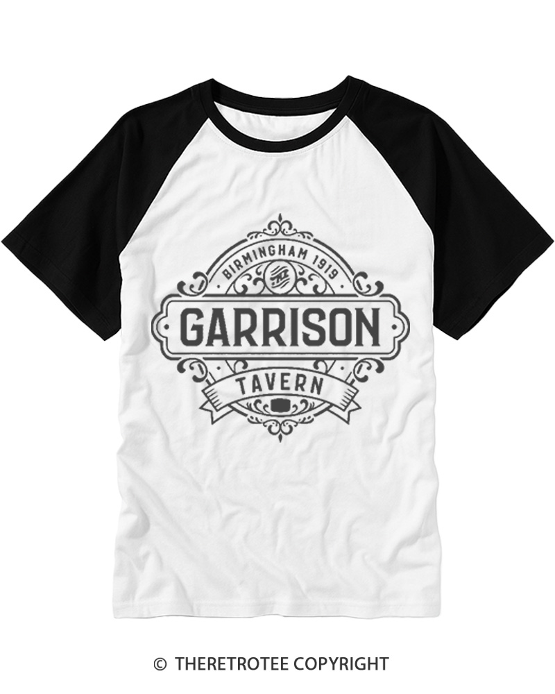 TheRetroTee The Garrison Tavern Raglan Baseball T-Shirt