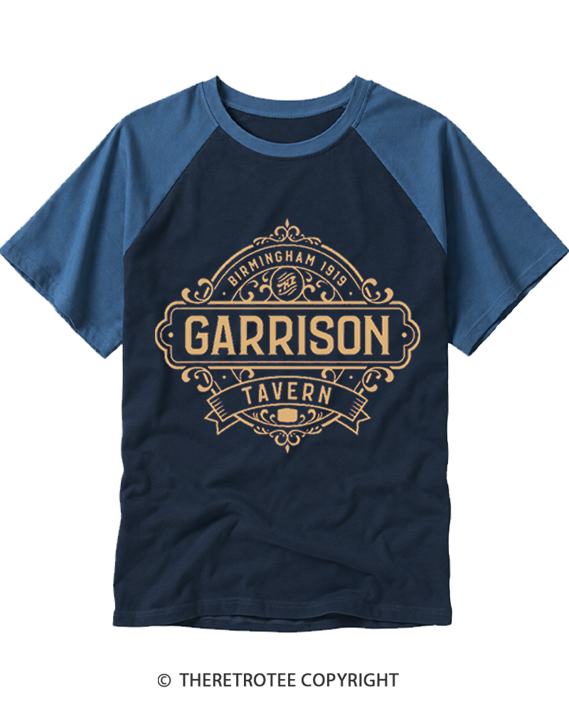 TheRetroTee The Garrison Tavern Raglan Baseball T-Shirt