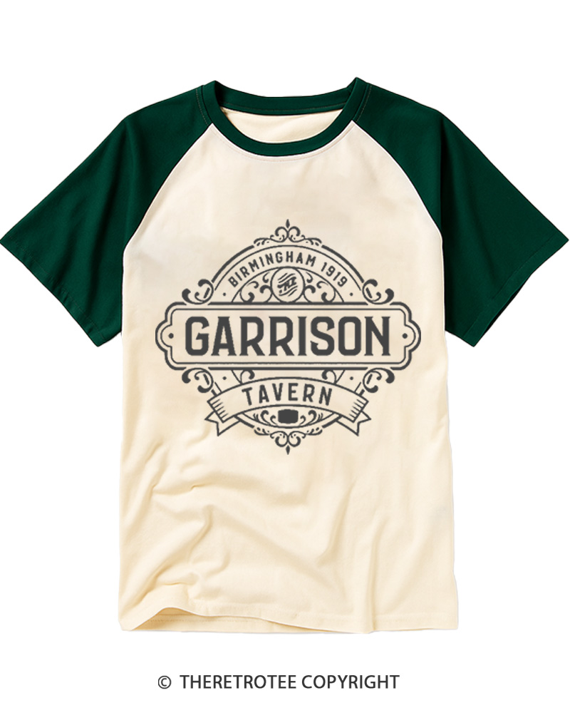 TheRetroTee The Garrison Tavern Raglan Baseball T-Shirt