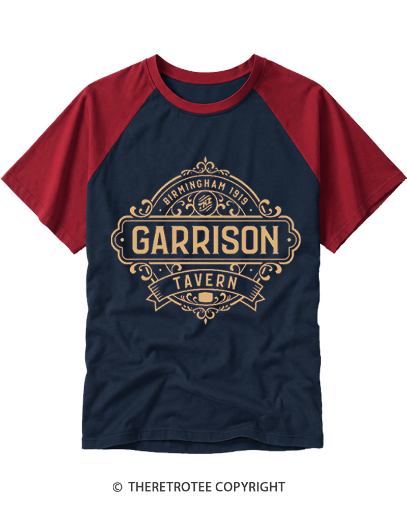 TheRetroTee The Garrison Tavern Raglan Baseball T-Shirt