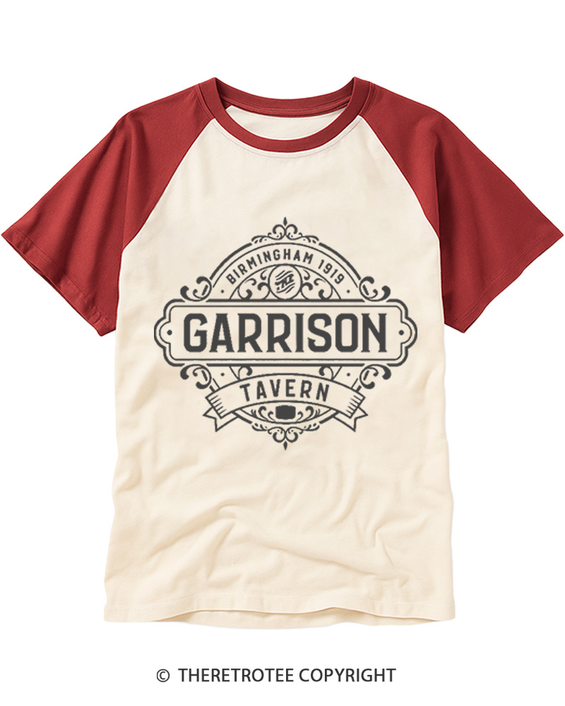 TheRetroTee The Garrison Tavern Raglan Baseball T-Shirt