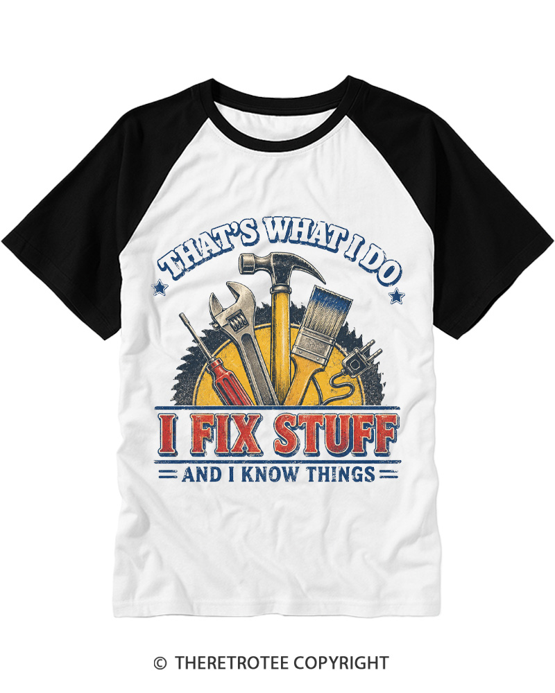 TheRetroTee That’s What I Do 1970s Raglan Baseball T-Shirt