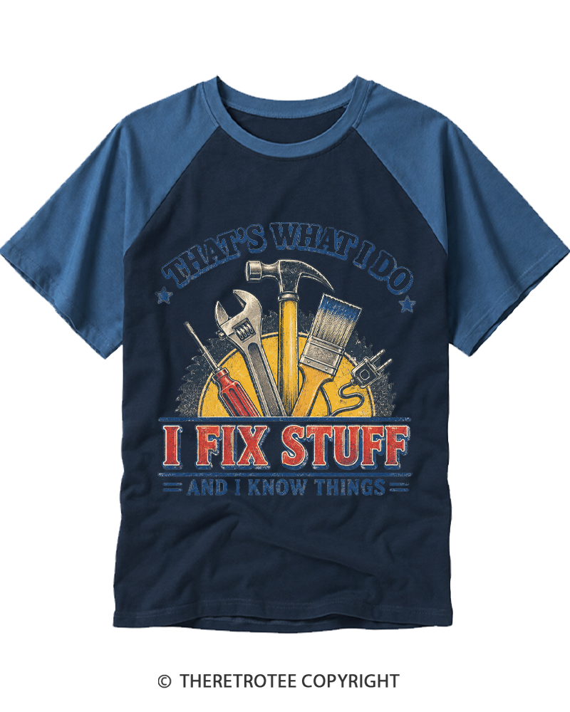 TheRetroTee That’s What I Do 1970s Raglan Baseball T-Shirt