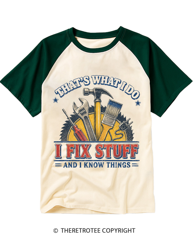 TheRetroTee That’s What I Do 1970s Raglan Baseball T-Shirt