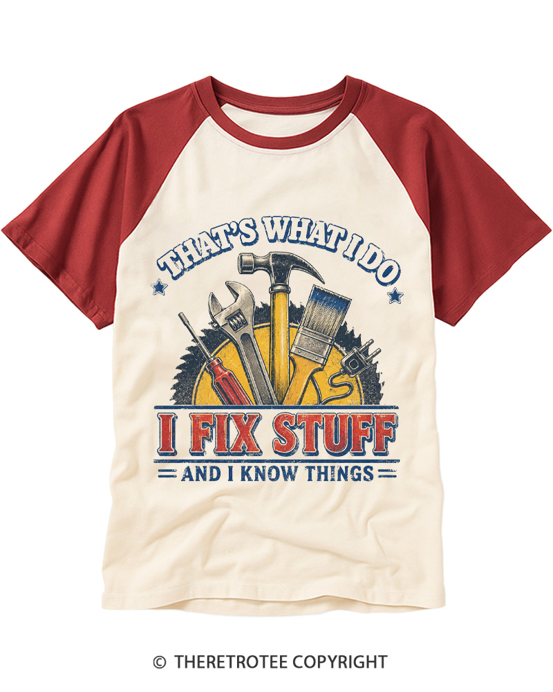 TheRetroTee That’s What I Do 1970s Raglan Baseball T-Shirt