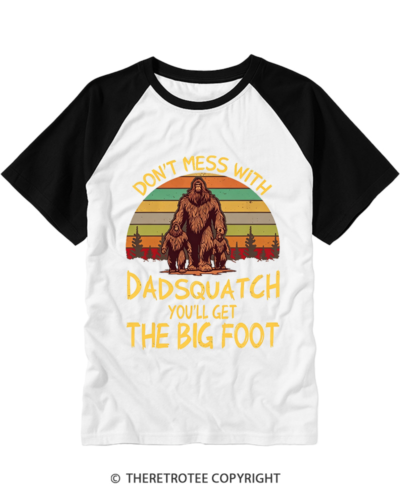 TheRetroTee You’ll Get the Big Foot Funny Bigfoot Raglan Baseball T-Shirt