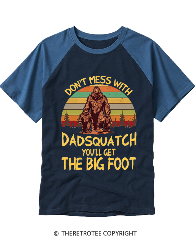 TheRetroTee You’ll Get the Big Foot Funny Bigfoot Raglan Baseball T-Shirt