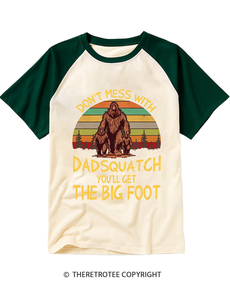 TheRetroTee You’ll Get the Big Foot Funny Bigfoot Raglan Baseball T-Shirt