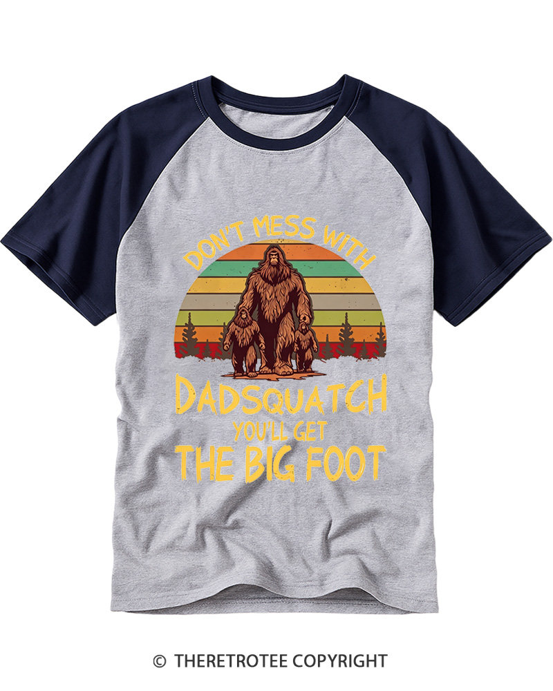 TheRetroTee You’ll Get the Big Foot Funny Bigfoot Raglan Baseball T-Shirt