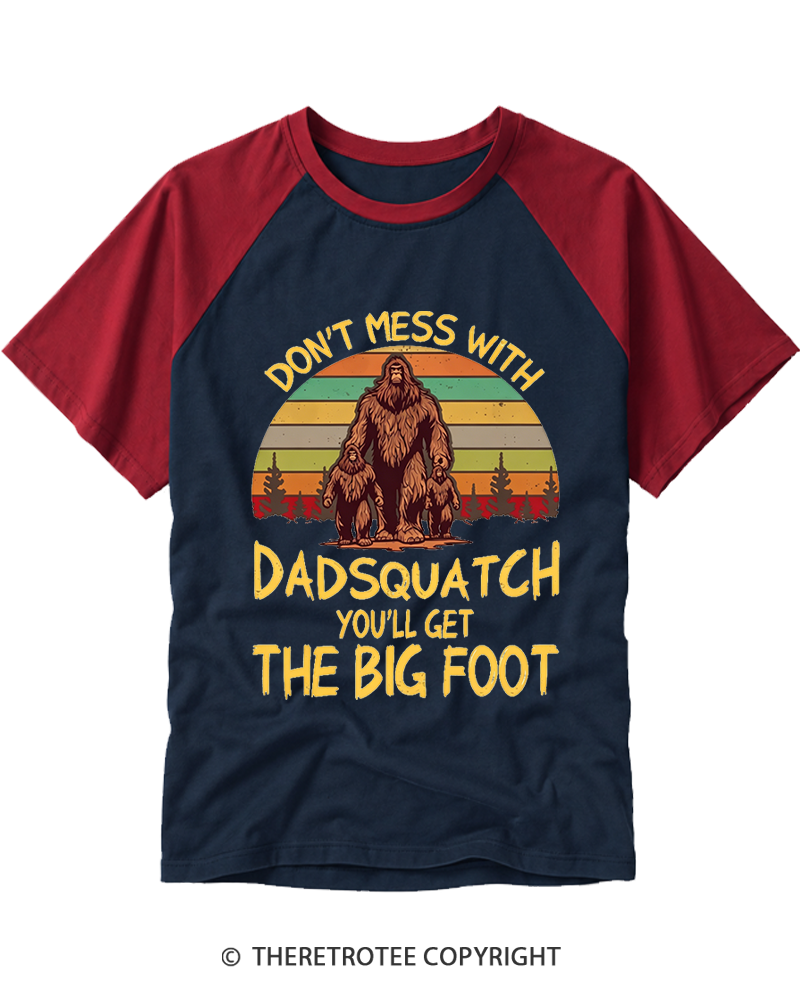 TheRetroTee You’ll Get the Big Foot Funny Bigfoot Raglan Baseball T-Shirt