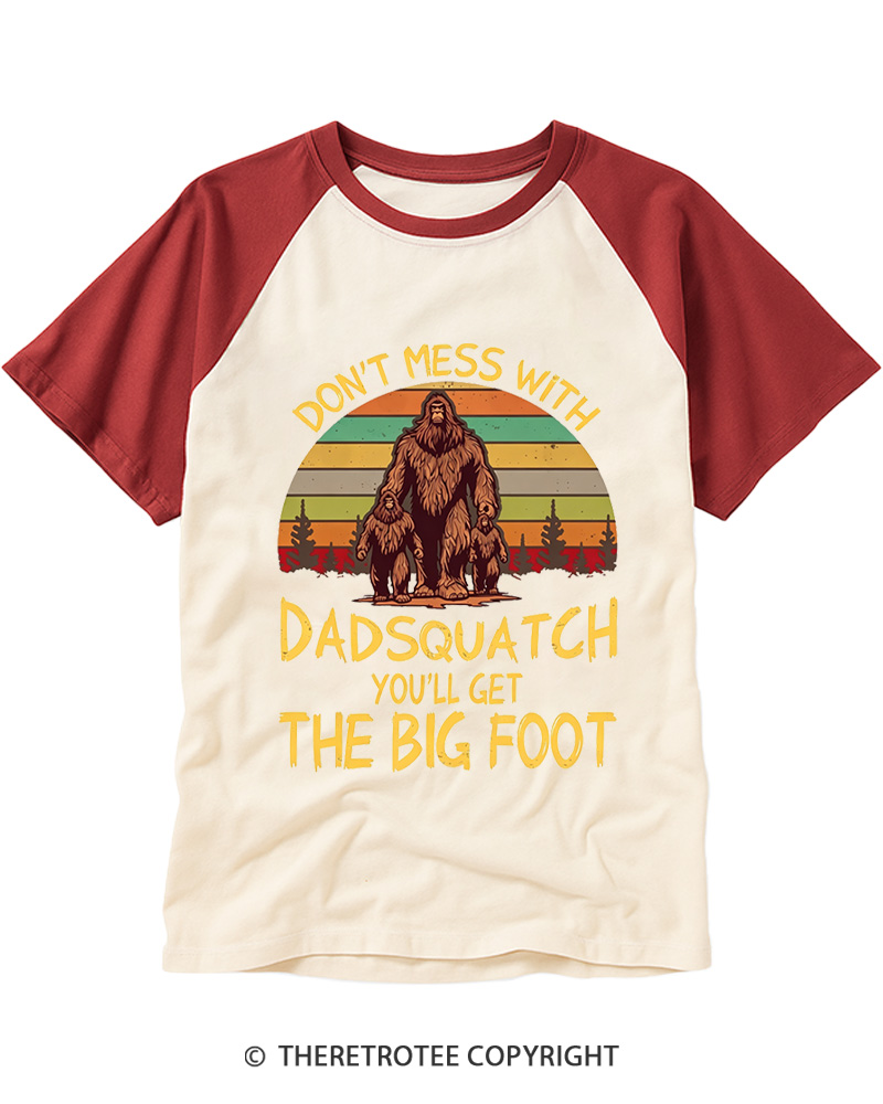 TheRetroTee You’ll Get the Big Foot Funny Bigfoot Raglan Baseball T-Shirt