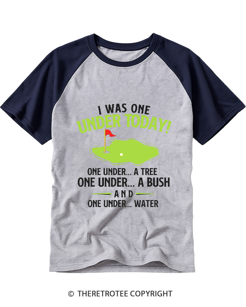 TheRetroTee Funny Golf 1980s Raglan Baseball T-Shirt