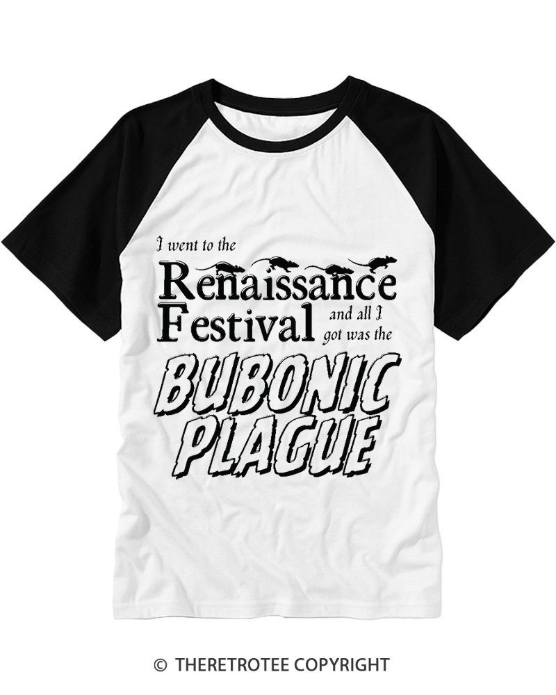 TheRetroTee If A Plague Ye Seek To Slay Raglan Baseball T-Shirt