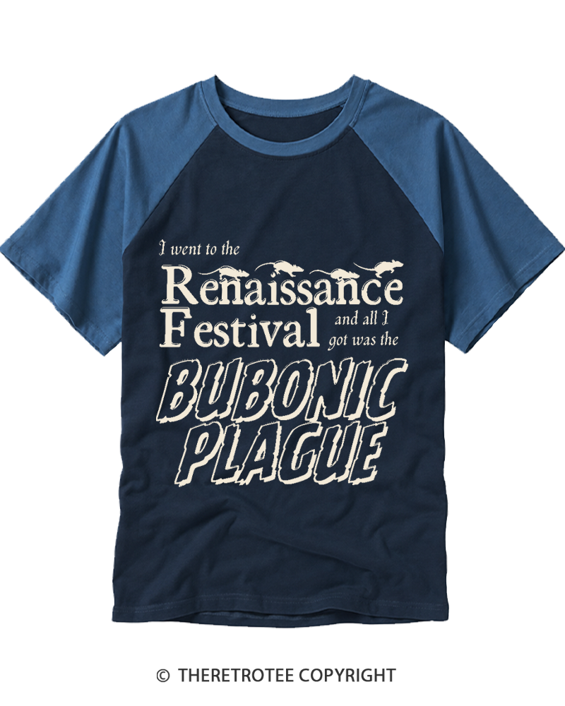 TheRetroTee If A Plague Ye Seek To Slay Raglan Baseball T-Shirt