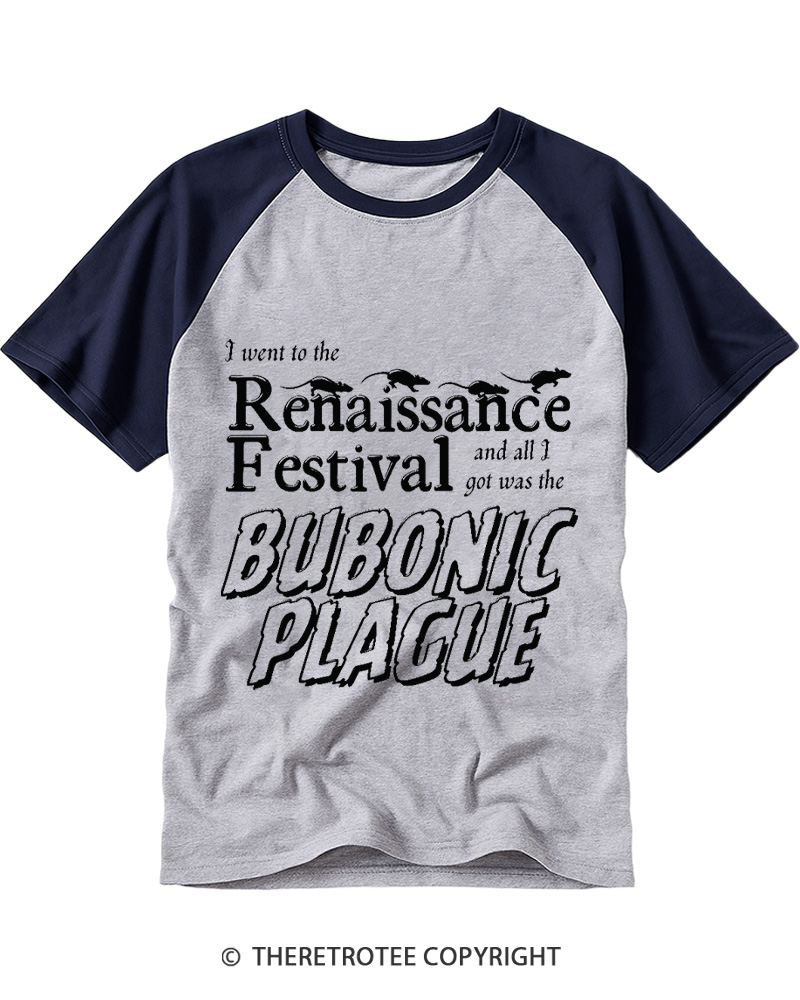 TheRetroTee If A Plague Ye Seek To Slay Raglan Baseball T-Shirt
