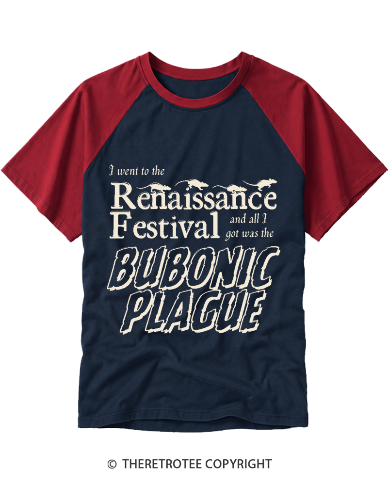 TheRetroTee If A Plague Ye Seek To Slay Raglan Baseball T-Shirt