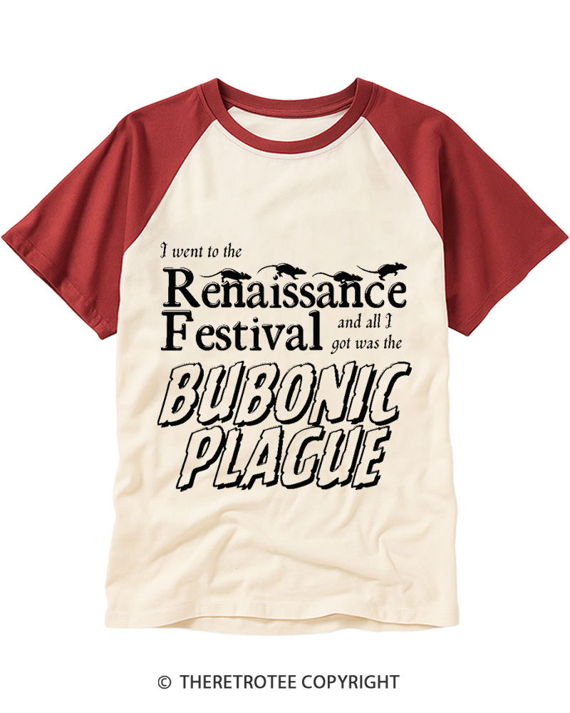 TheRetroTee If A Plague Ye Seek To Slay Raglan Baseball T-Shirt