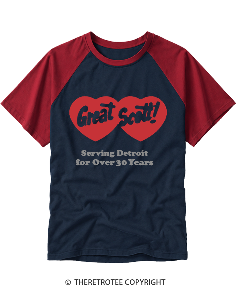 TheRetroTee Great Scott Dad Raglan Baseball T-Shirt