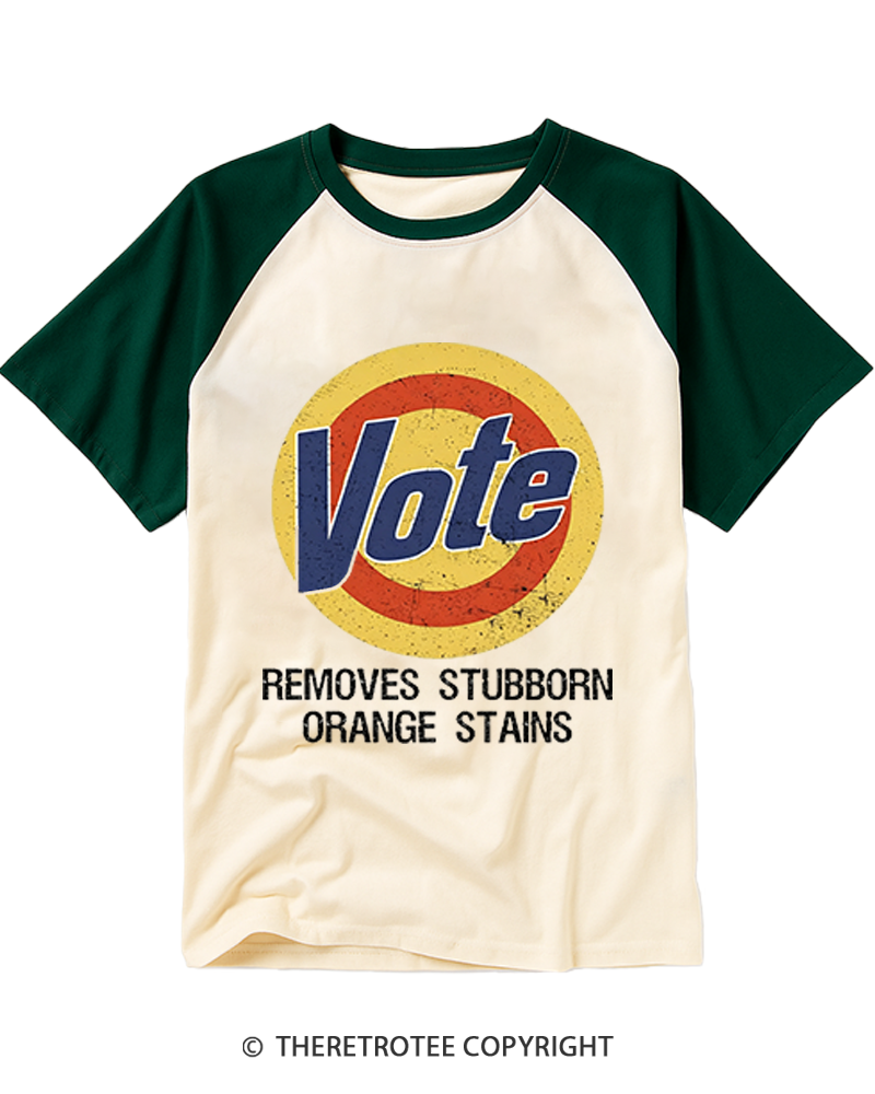 TheRetroTee Vote Removes Stubborn 1970s Raglan Baseball T-Shirt