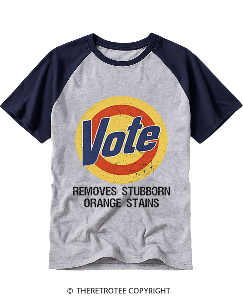 TheRetroTee Vote Removes Stubborn 1970s Raglan Baseball T-Shirt
