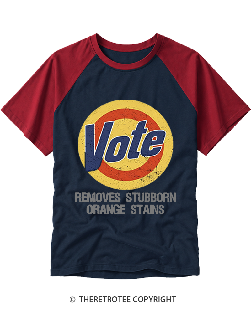 TheRetroTee Vote Removes Stubborn 1970s Raglan Baseball T-Shirt