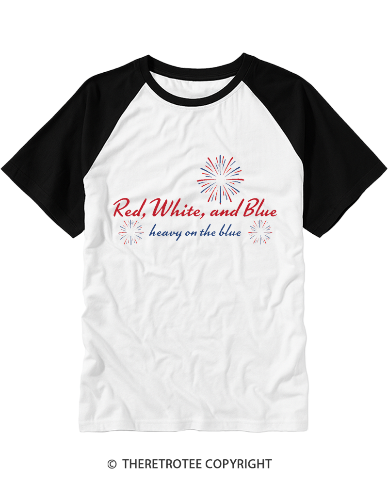 TheRetroTee 4th of July Liberal 90s Style Raglan Baseball T-Shirt