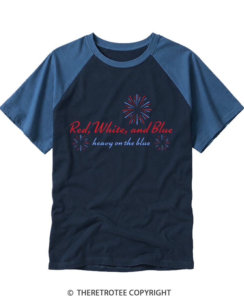 TheRetroTee 4th of July Liberal 90s Style Raglan Baseball T-Shirt